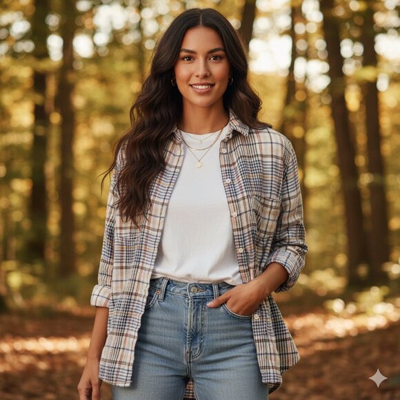 Madewell Tops - Madewell Plaid Flannel Button Down Shirt 100% Cotton Size XS